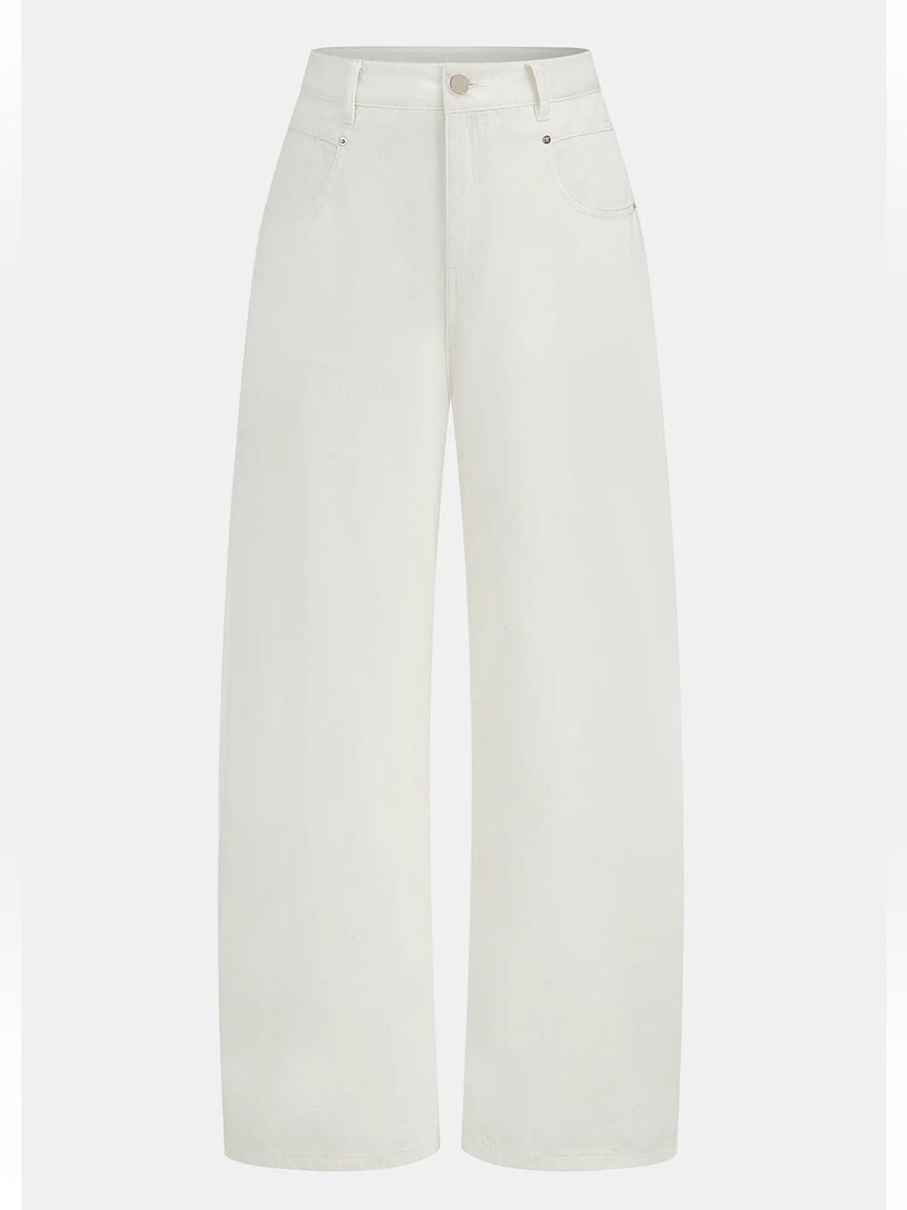 Commense Mid Waist Wide Leg Denim Pants Size Large NWT